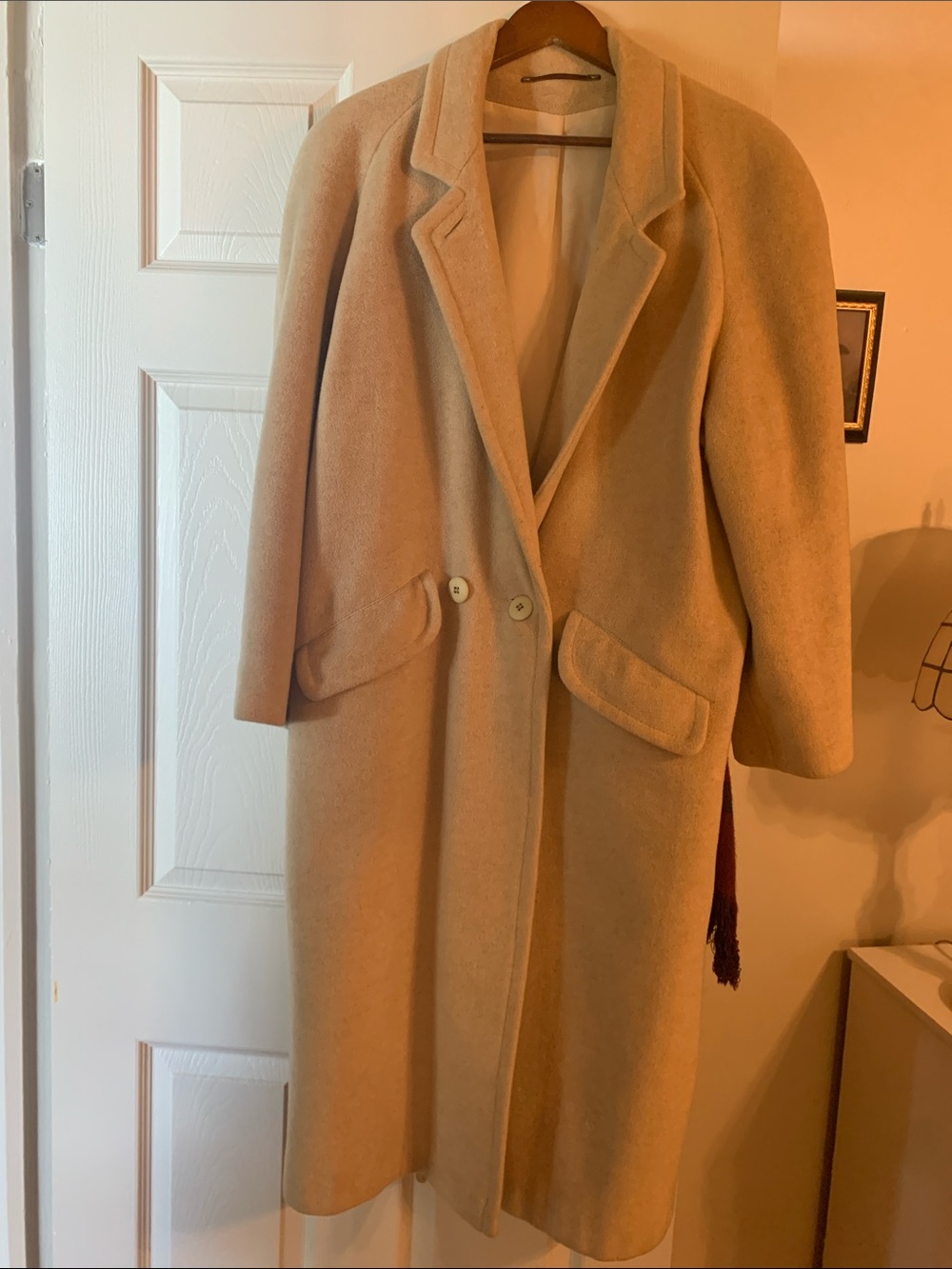 Classic Women's cashmere Long Wool Coat